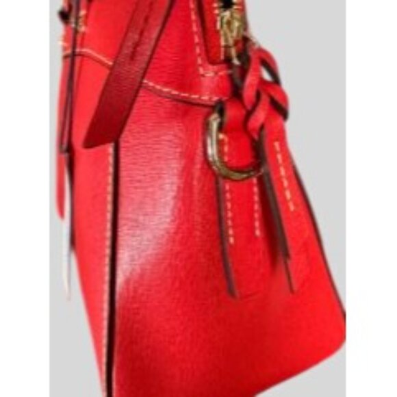Dooney and Bourke Red Leather Satchel Bag Structured Handbag - NWT  MRSP 448.00 - Picture 14 of 14